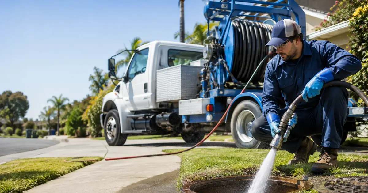 Hydro jet sewer cleaning Cayucos