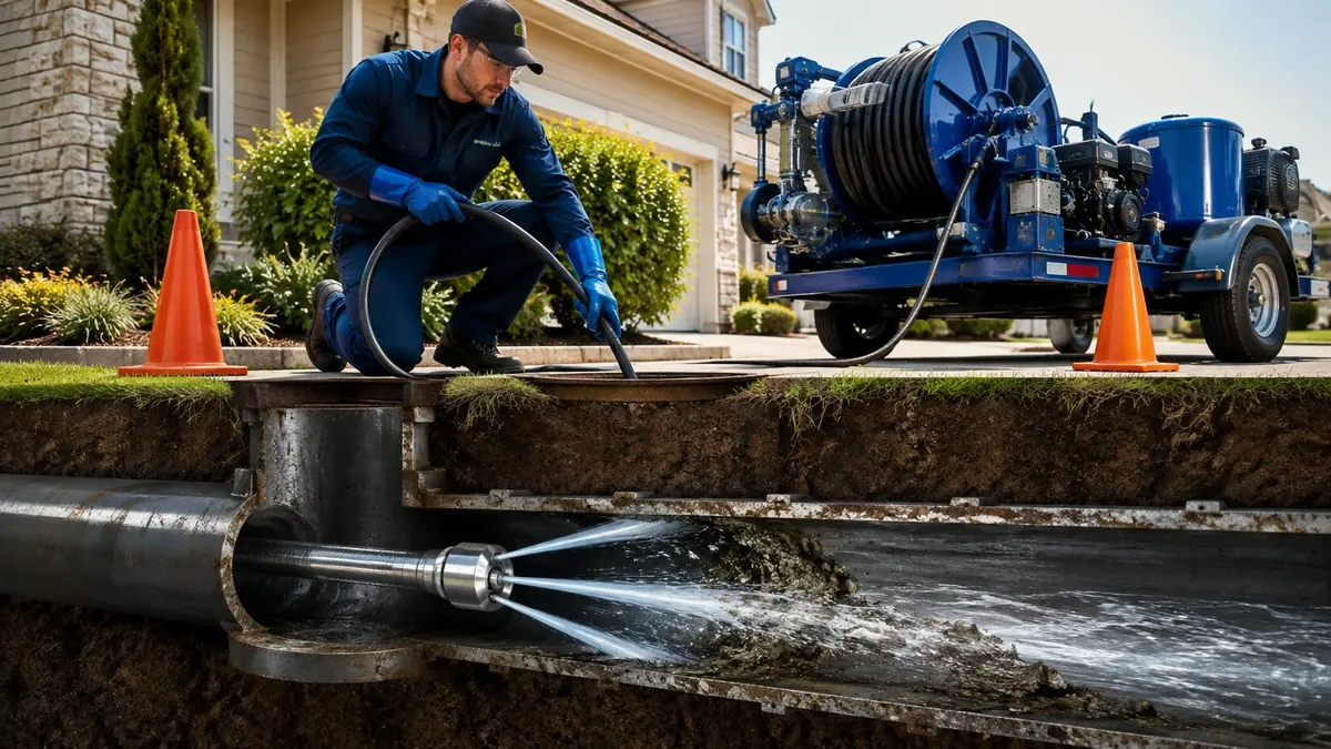 Main Sewer Line Hydro Jet Cleaning in Cayucos